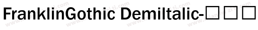 FranklinGothic Demiltalic字体转换